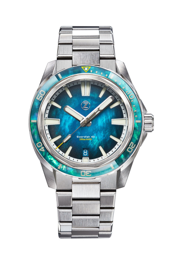 Swordfish 40mm SS Teal MOP