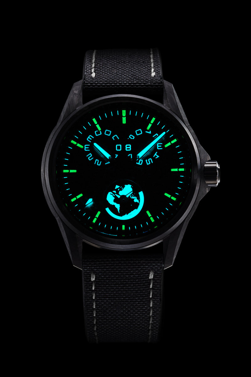 Spearfish Dual Time Carbon 'Moonscape'