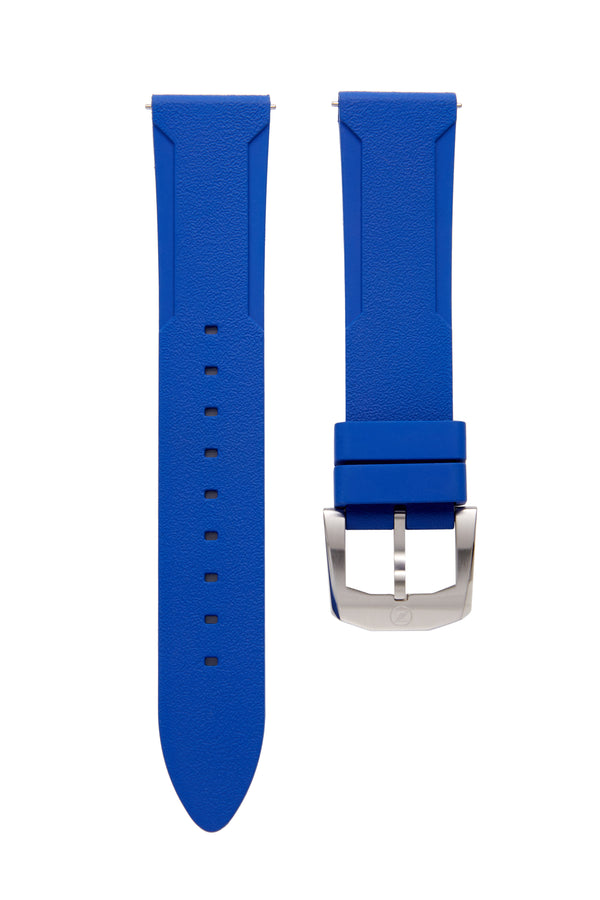 Blue FKM Rubber Strap - Steel