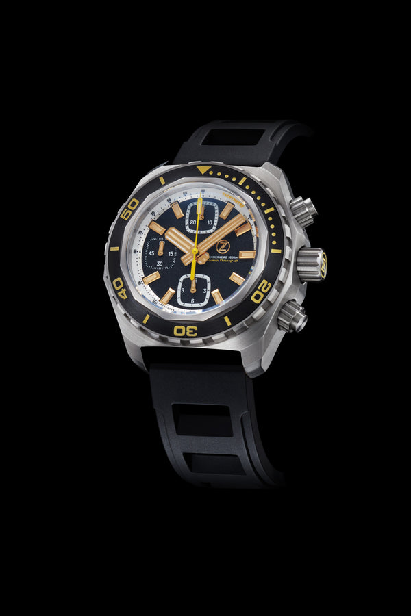 Hammerhead Chrono 1000m Diver SS Black Sand