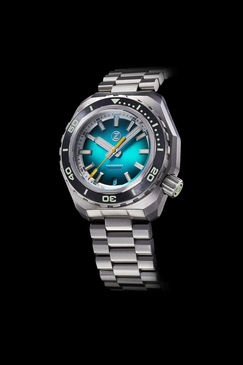 Hammerhead 2 1000m Steel 'Teal' Seiko NH35