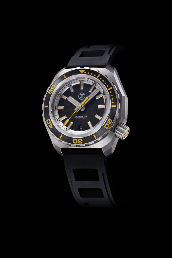 Hammerhead 2 1000m Steel 'Black Sand' Seiko NH35