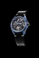 Mirage Tourbillon - Titanium Damascus (Blue)