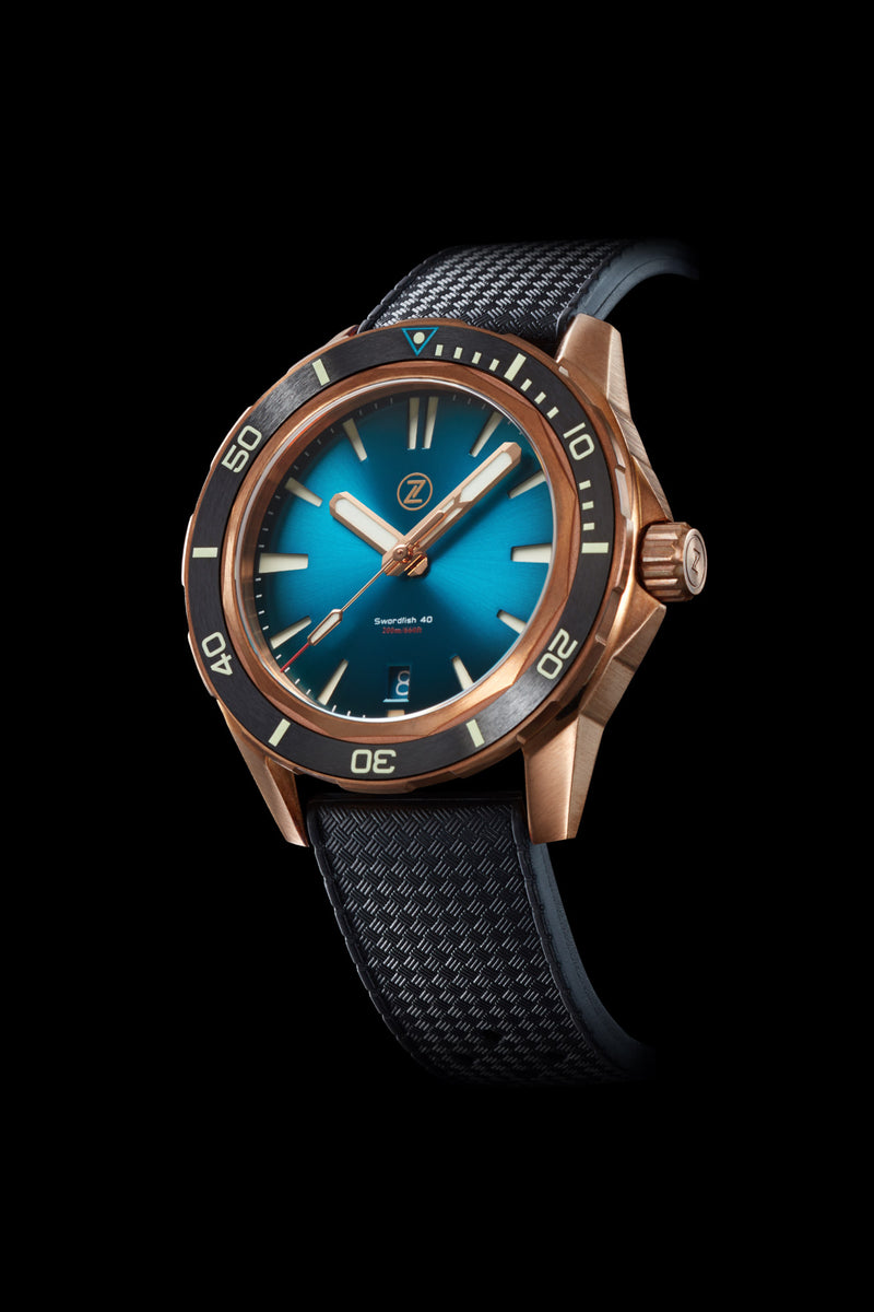 Swordfish 40mm Bronze Teal