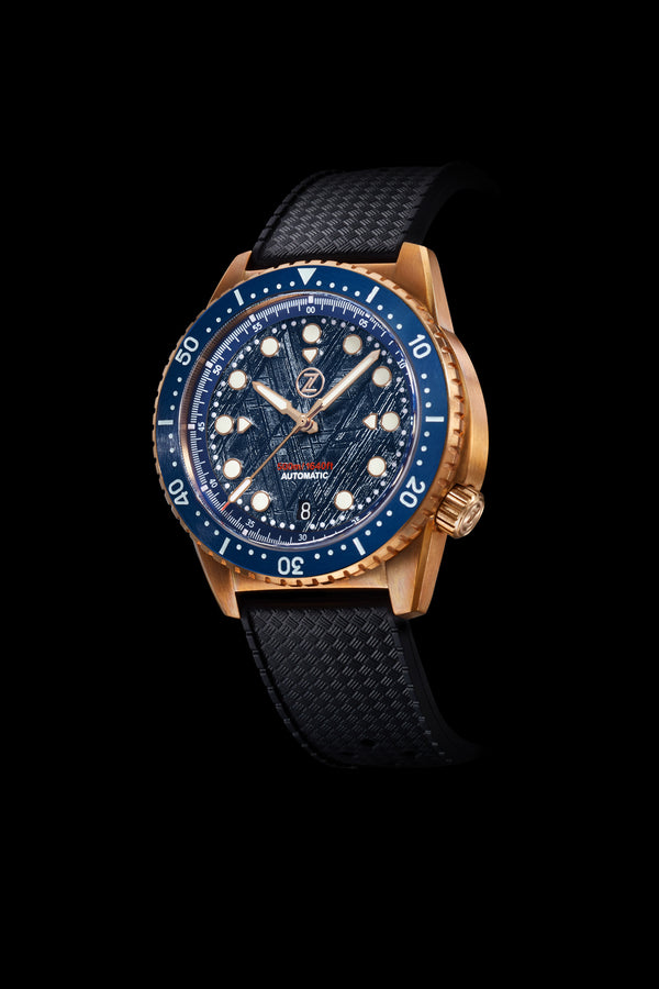 Mako V2 500m Diver Bronze Blue Meteorite